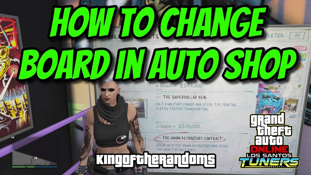 GTA Online 2025 Guide to Change Auto Shop Contract Board - Tuners DLC