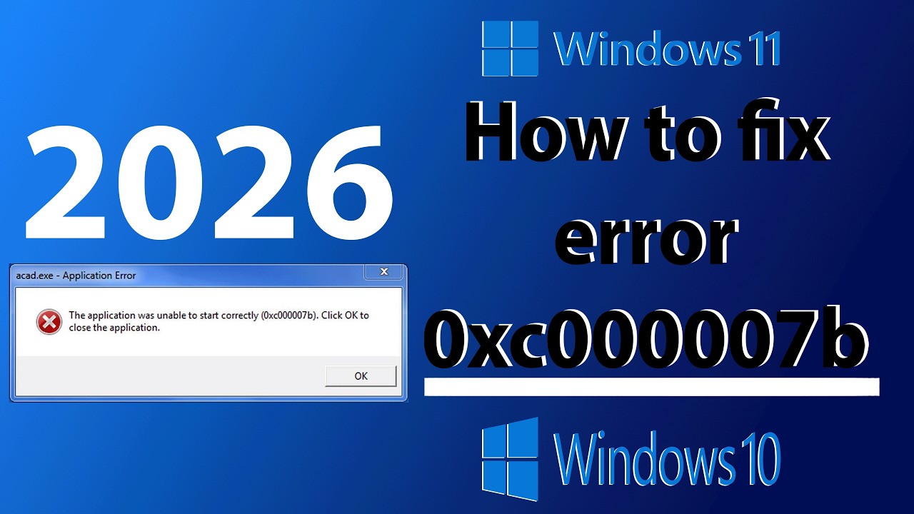How to fix 0xc000007b for EVERY GAME! (x64) - Still works 2026!