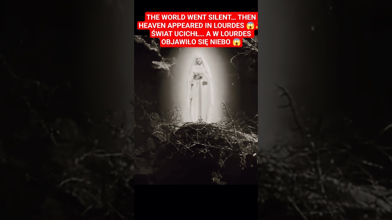 THE WORLD WENT SILENT&hellip; THEN HEAVEN APPEARED IN LOURDES 😱ŚWIAT UCICHŁ&hellip;A W LOURDES OBJAWIŁO SIĘ NIEBO