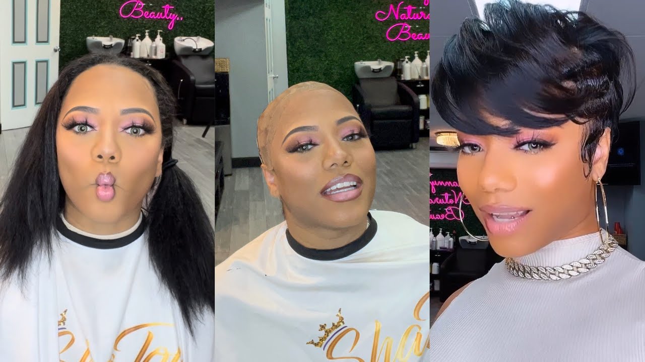 You do NOT have to cut your hair #pixie #pixiequickweave #shannysnaturalbeauty