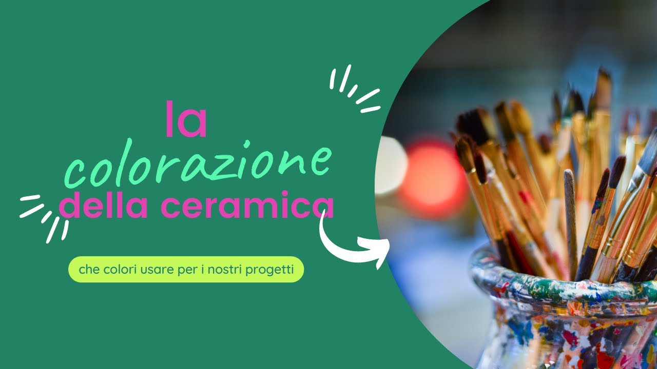 come e quando colorare argilla e ceramica in breve
