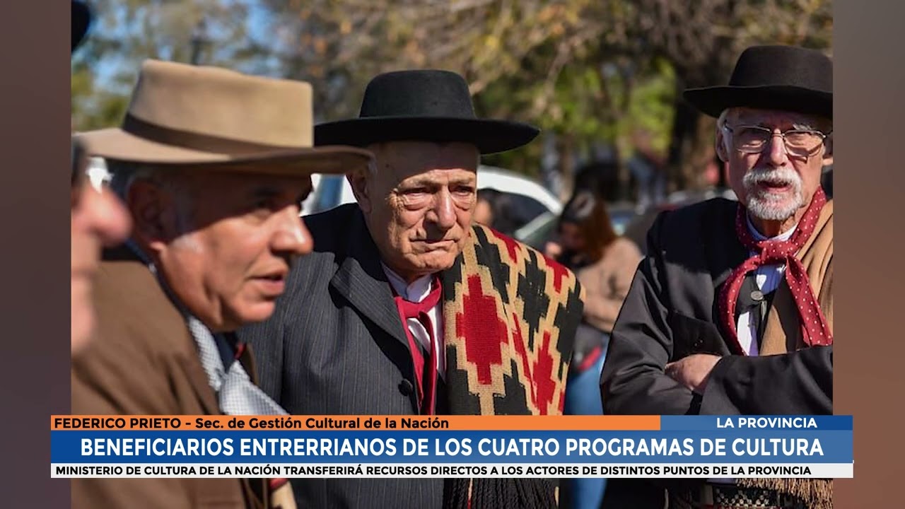 Federico Prieto - Beneficiarios entrerrianos de la cuatro programas de cultura de noci&oacute;n