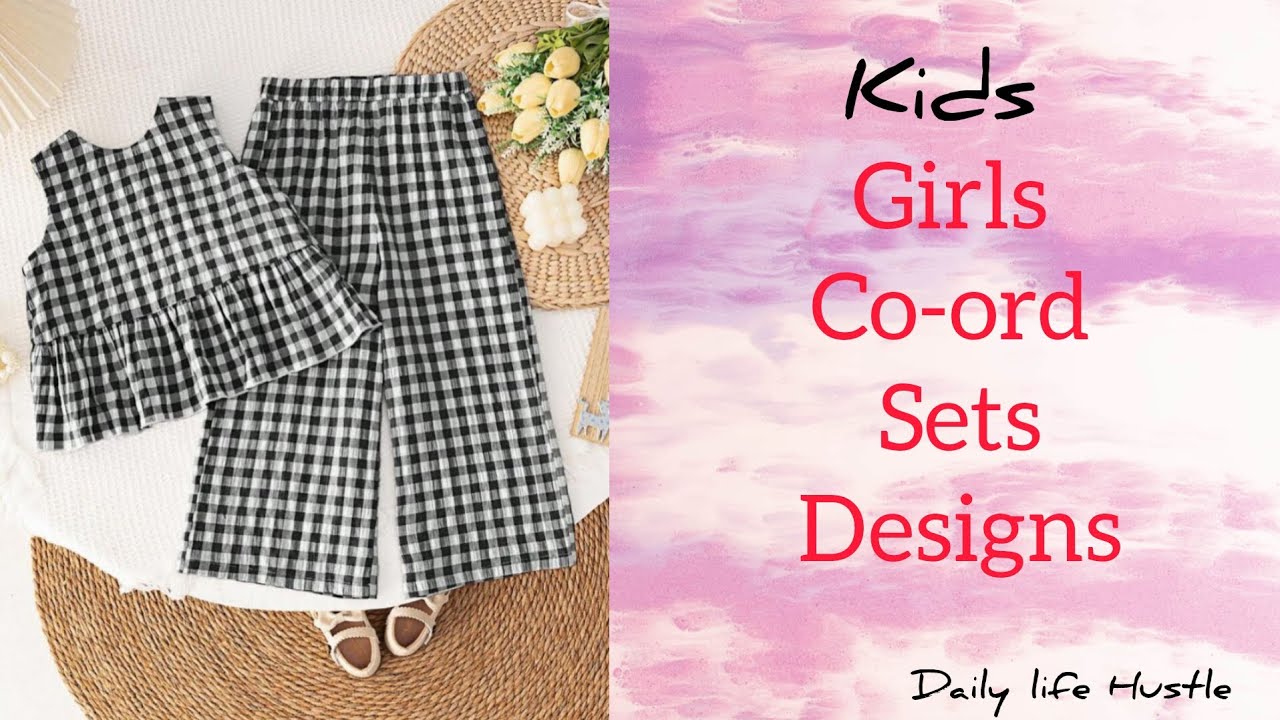 Girls Co-ord Set Designs 2025 | cotton fabric | kids co-ord set cotton| Trending co-ord set designs