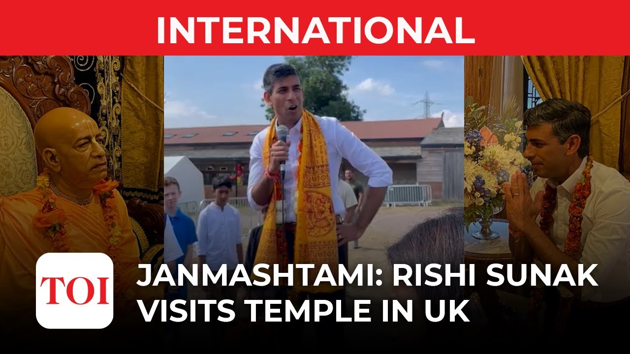 Janmashtami 2022: Former UK Chancellor Rishi Sunak visits temple