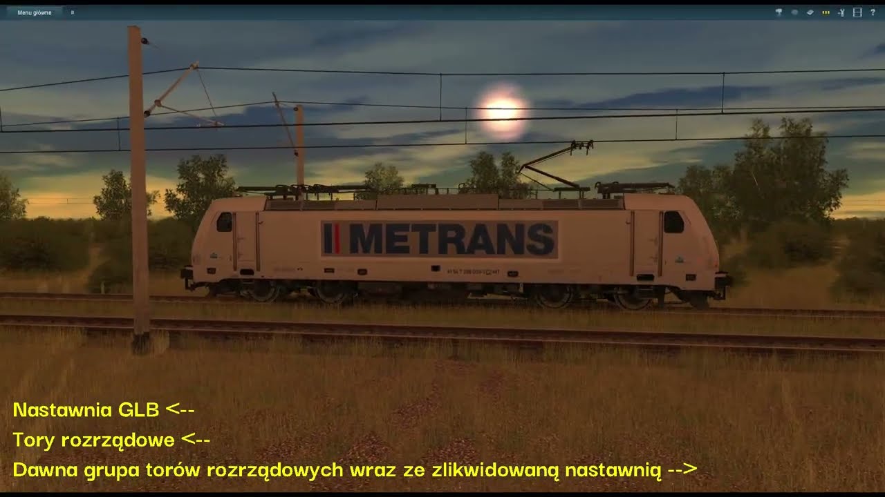 Gliwice w Trainz . Jazda na maszynie