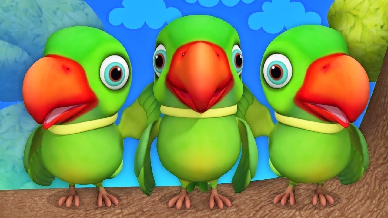 मैं तोता मैं तोता हरे रंग का | Main Tota Main Tota | Hindi Rhymes For Kids | Bachon Ke Gane Rhymes
