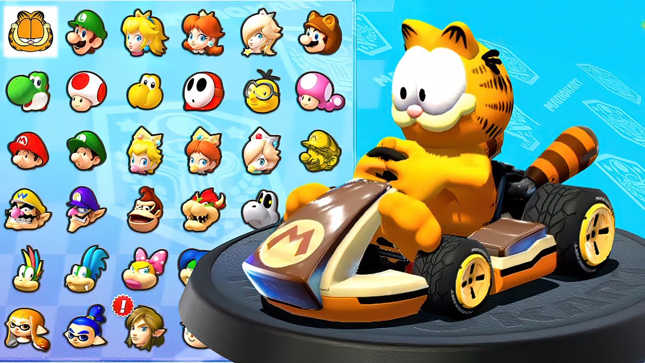 Mario Kart 8 Duluxe - Can Garfield Win Crossing Cup and Boomerang Cup? The Top Racing Game