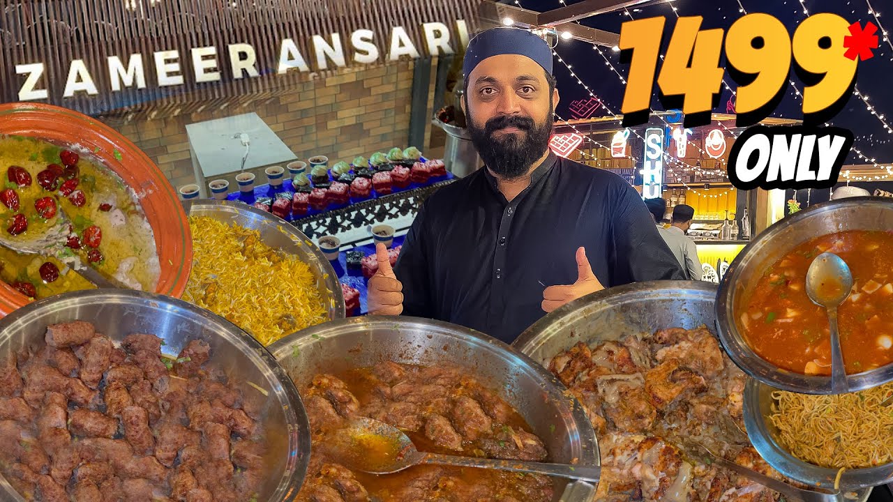 Zameer Ansari Iftar Buffet | Ramadan VIP 50 Dishes Iftar Buffet 1499 Only