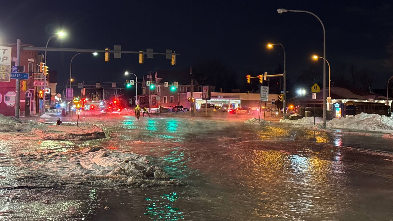 More than a dozen rescued after major water main break floods several blocks in Buffalo
