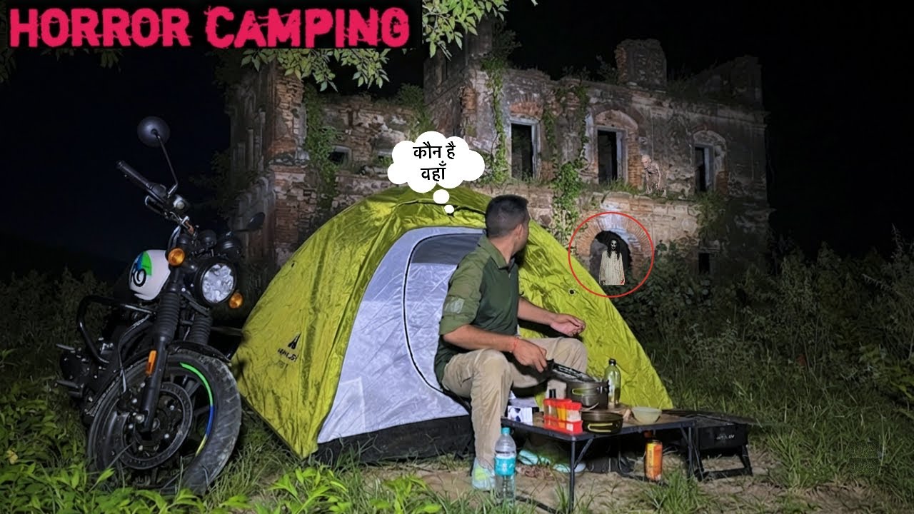 Solo Night Camping At Most Haunted Place बच्चा कब्रिस्तान ￼￼Jungle Horror Tent Camping Vlog India 