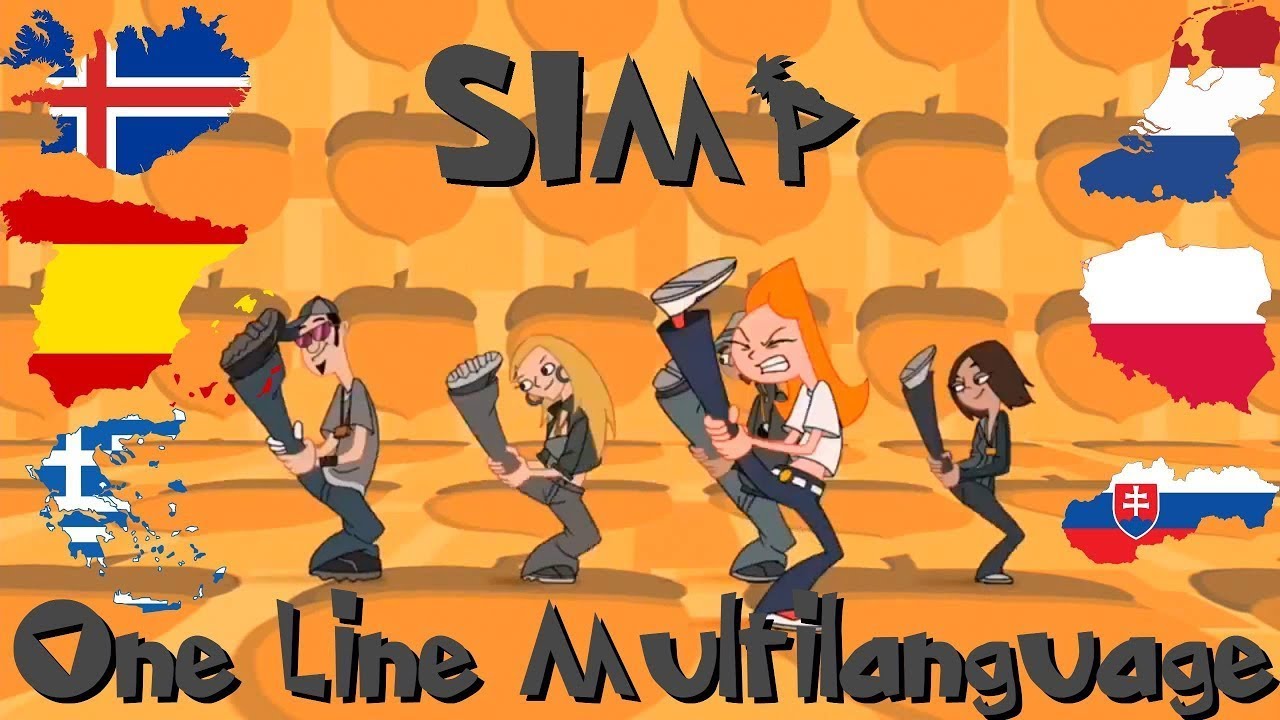 Phineas and Ferb | Squirrels in my Pants (One-Line Multilanguage)