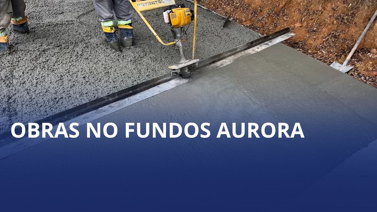 Obra na comunidade de Fundos Aurora