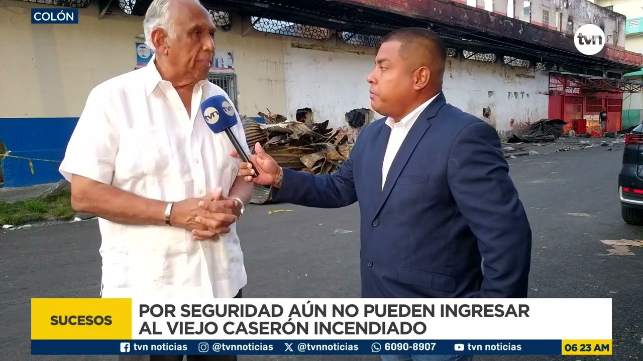 Autoridades gestionan hotel y asistencia para familias afectadas por incendio en edificio de Colón