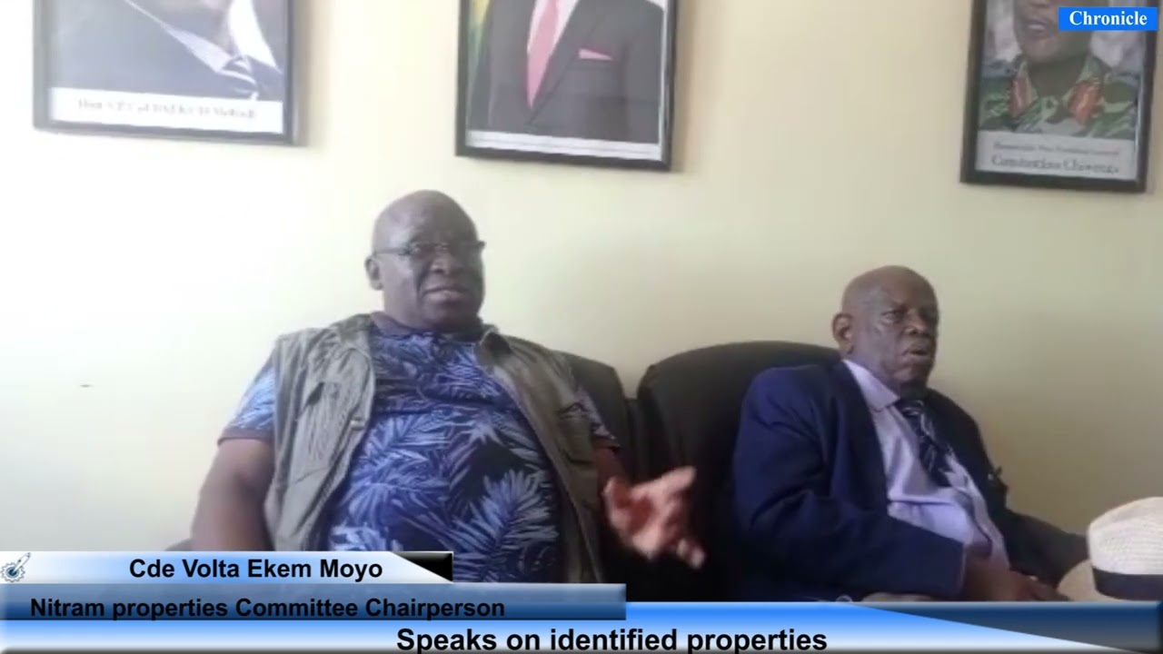 Zipra&rsquo;s Nitram properties committee chairperson, Cde Volta Ekem Moyo speaks on identified property