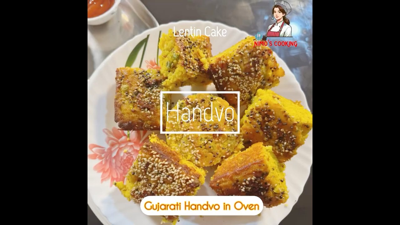 Oven-Baked Handvo Recipe | how to make Gujarati Handvo | Lentil Cake #shorts #viralvideo #trending