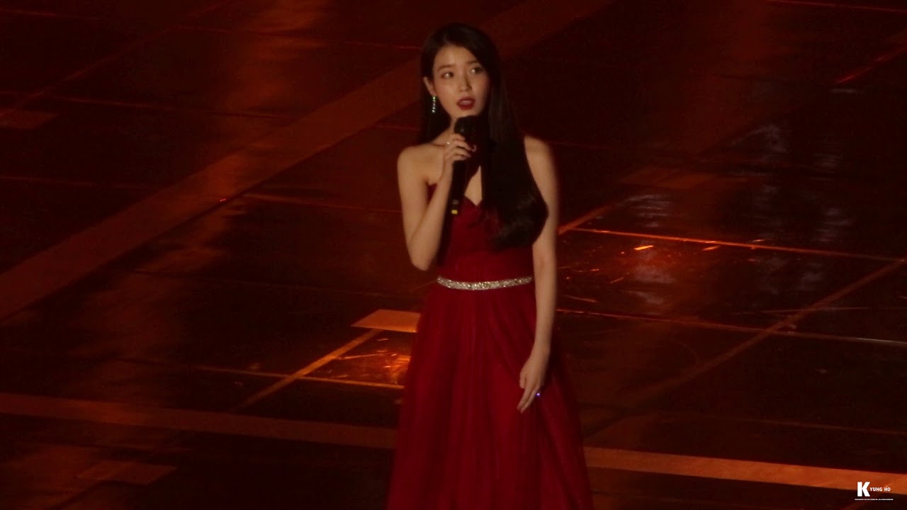171225 가요대전 밤편지 아이유 본방 직캠/ fancam