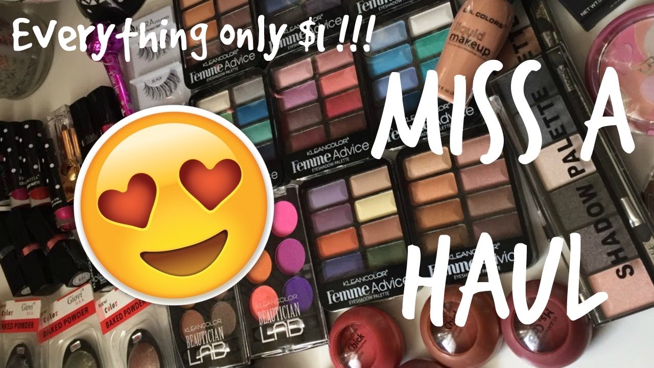 HUGE Shop Miss A Haul | Great Quality Makeup For Only $1!!!!