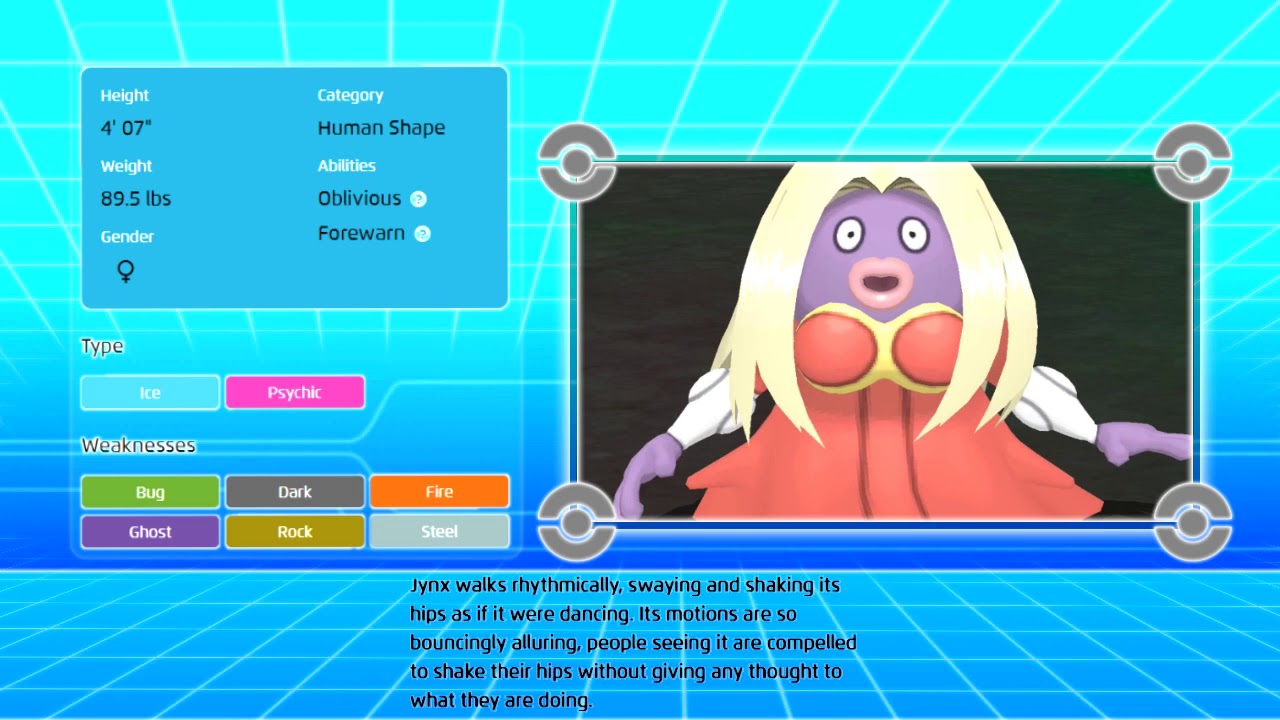 Jynx #124 Pokedex Go Data