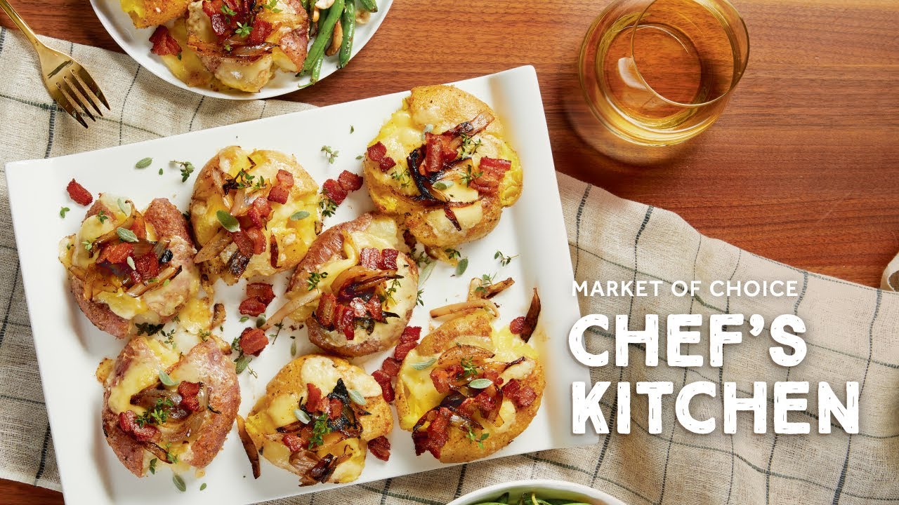Smashed Potatoes with Raclette Cheese Recipe | Chef’s Kitchen with Chef Greg