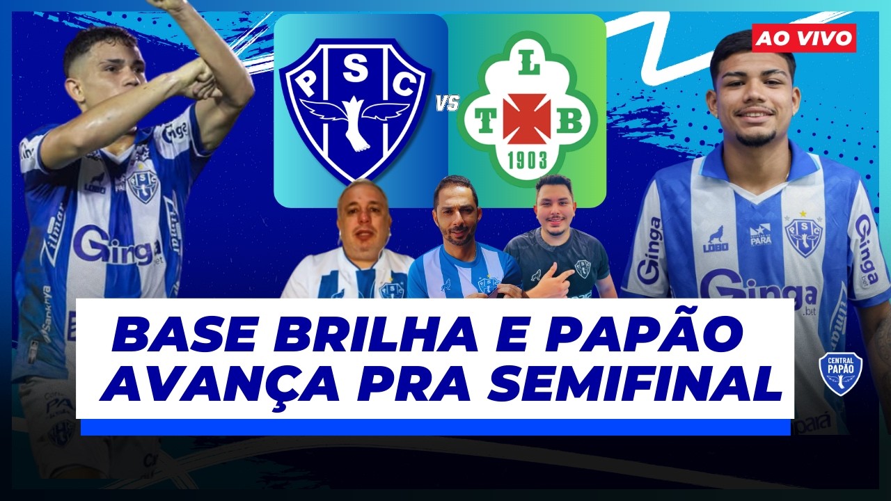 AO VIVO. PÓS-JOGO. Papão atropela Tuna e Base se mostra como parte da solução I CENTRAL PAPÃO