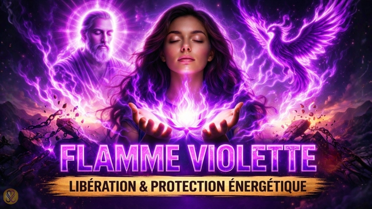 20 MIN 💫 PUISSANTE ACTIVATION FLAMME VIOLETTE 💜 Libération & Protection🎧Énergie Maitre Saint Germain