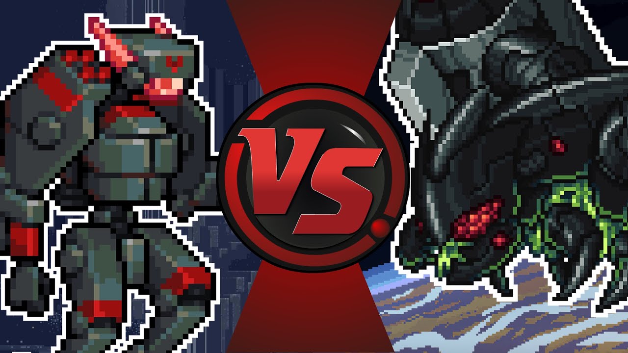 Omega Obliterator vs Plaguebringer Goliath (Mod of Redemption VS Calamity mod) | Tmodbrawl