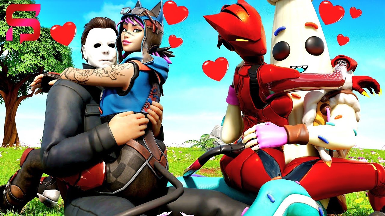 Michael Myers & Peely Lil Split SWAP GIRLFRIENDS for 24 HOURS.. Fortnite