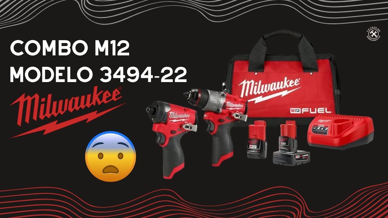 Nuevo combo Milwaukee M12 Mod 3494-22