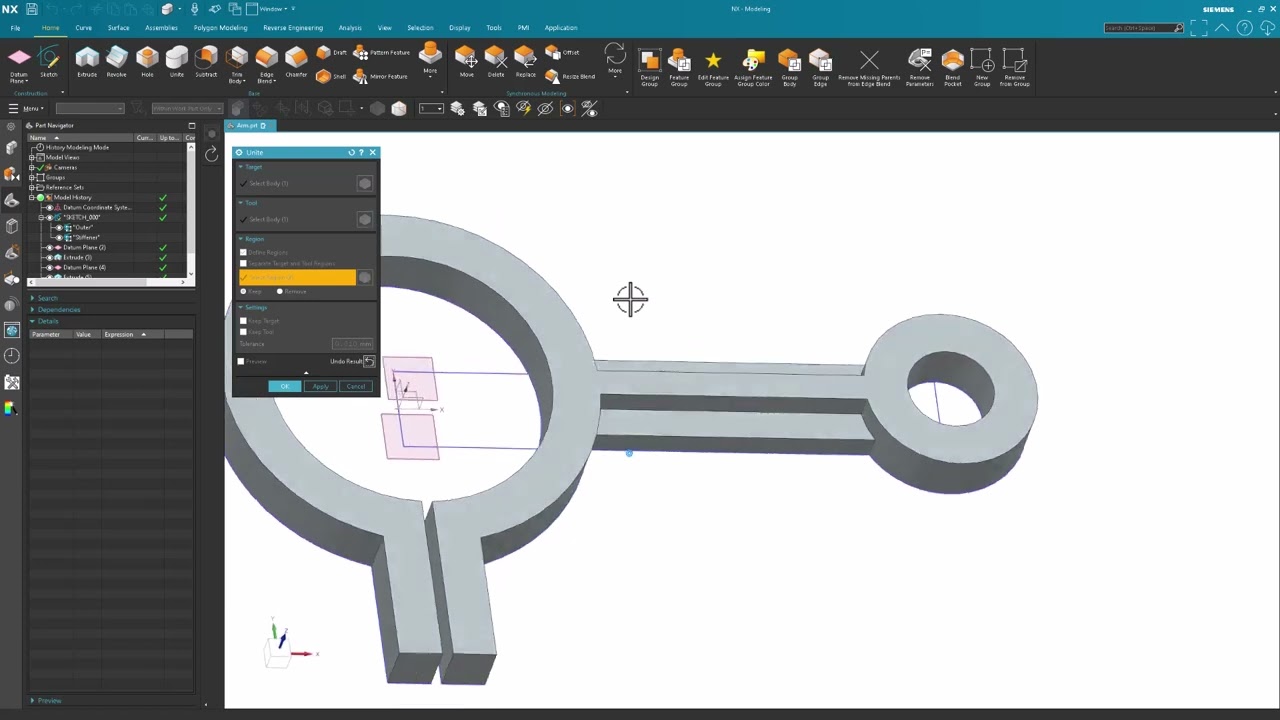 Siemens NX 2406 | Sketch Method and Step Expression