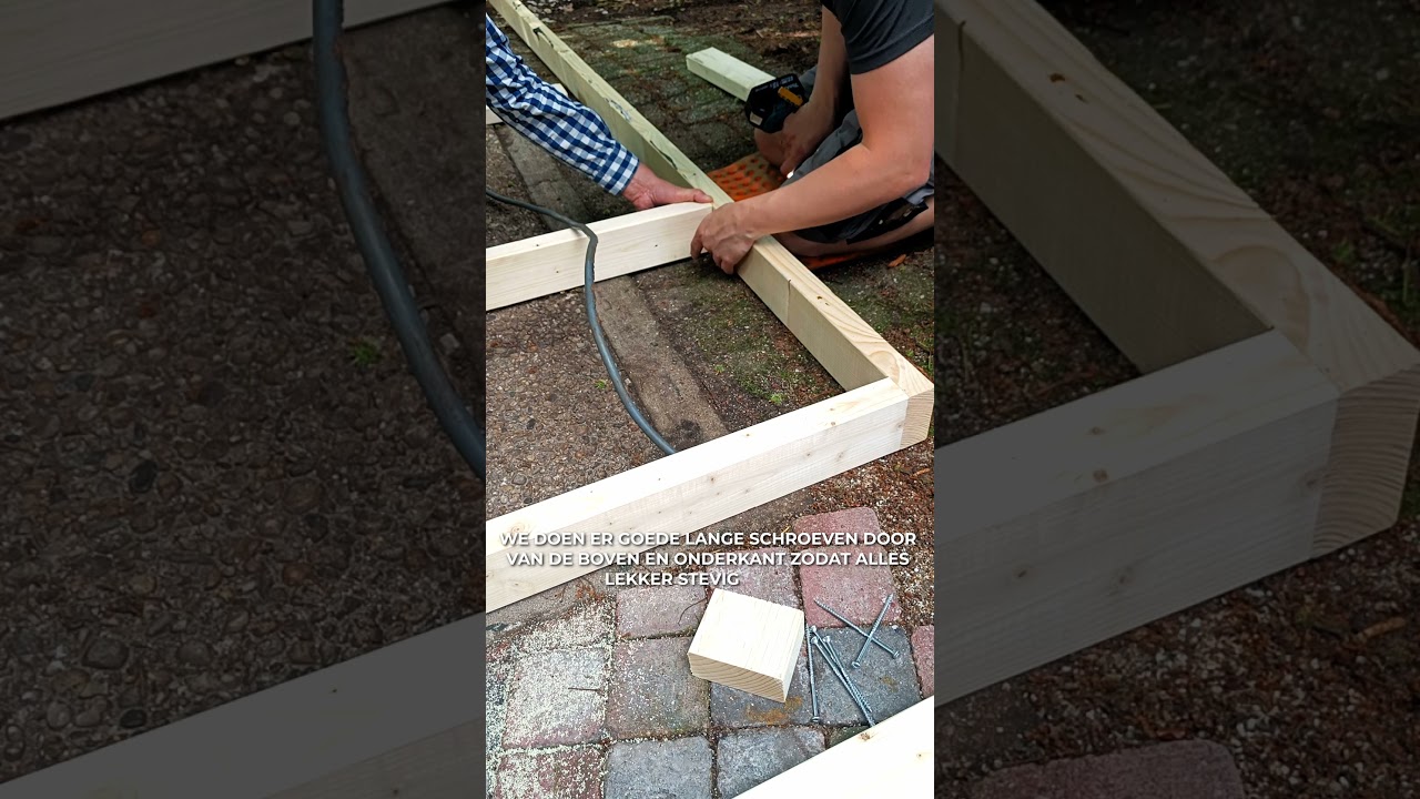 Hoe bouw je zelf eenvoudig een tuinhuis #doehetzelf #diy #klussen