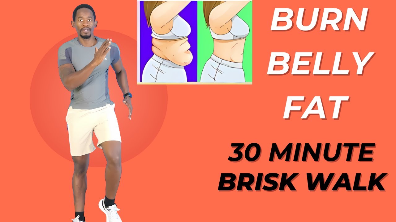 Burn BELLY FAT in 30 Minutes with BRISK WALKING! 🔥250 Calories🔥