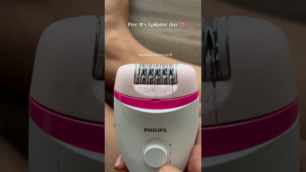 Easy hair removal at home🤌🏻🎀.  #philips #epilator #review #hairremoval #waxing #viral