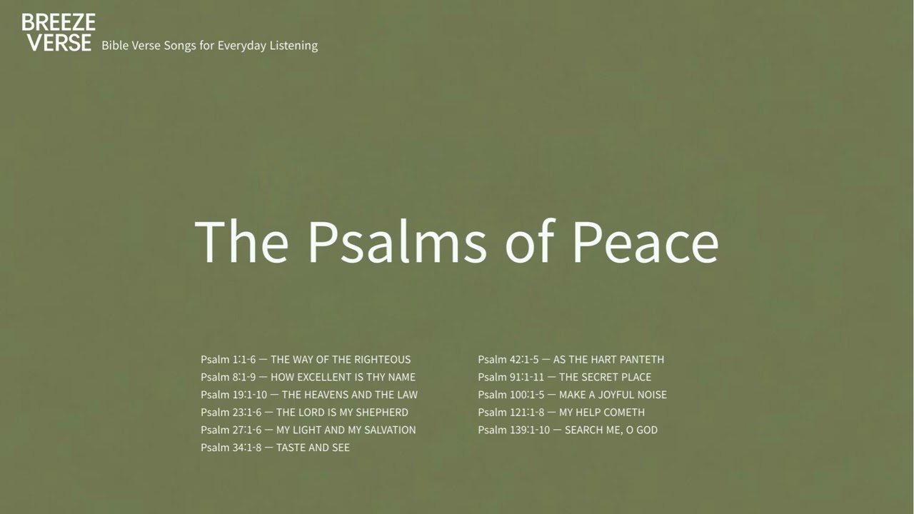Jazz Scripture Playlist | The Psalms of Peace |