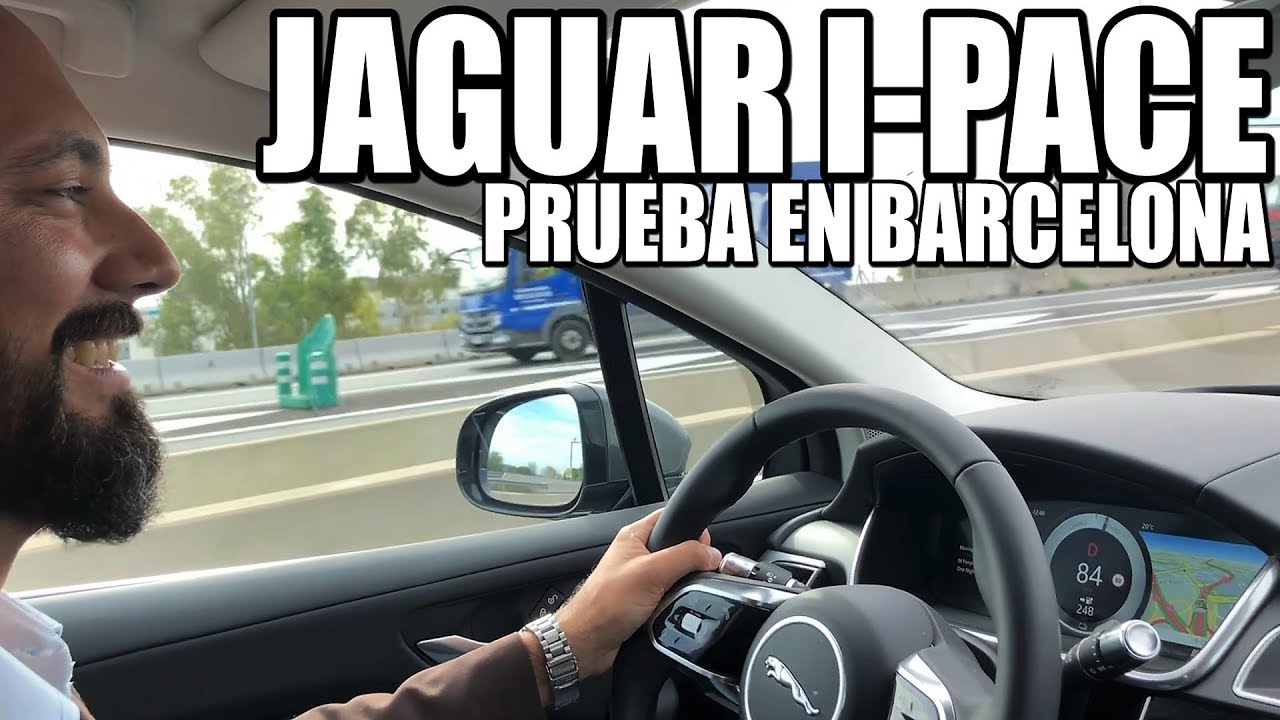 Probando el Jaguar I-Pace por Barcelona - sonido/aceleración/interior/exterior