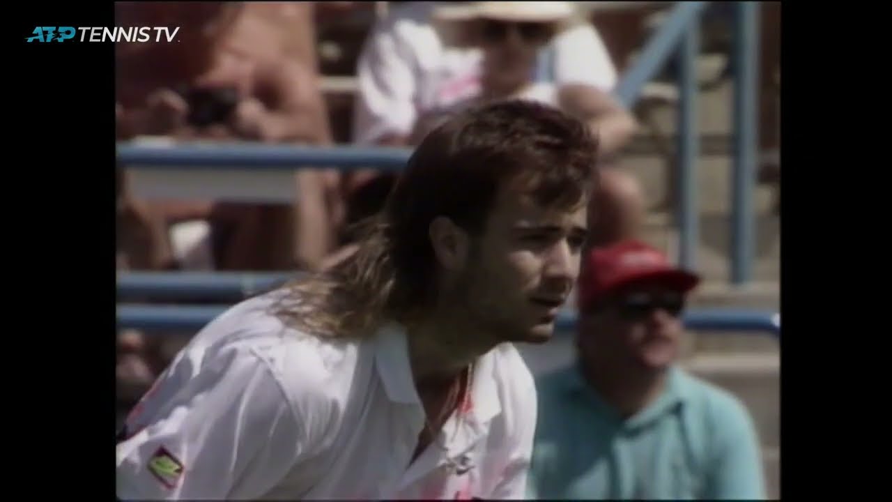 Indian Wells 1990 SF Agassi vs Becker