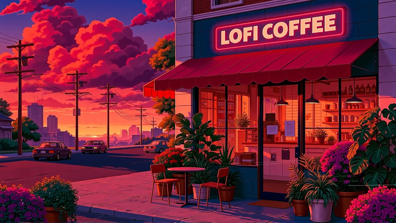 Golden Hour Coffee ☕ Calm Evening with Lofi Coffee ☕ Soft Beats to study, work &middot; cafe [lofi hip hop]