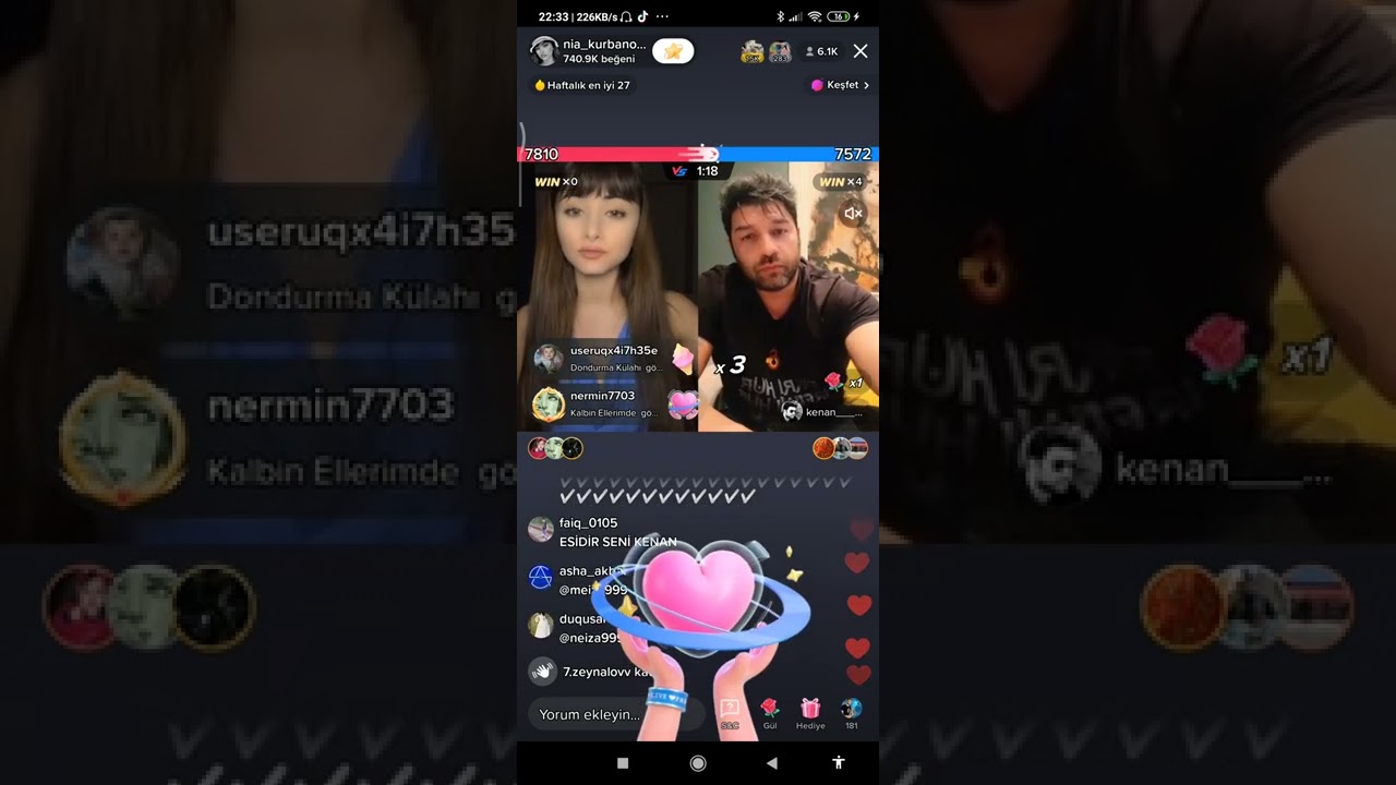 nia vs kənan mm tik tok da canli da nia kənan qarğışı eldi