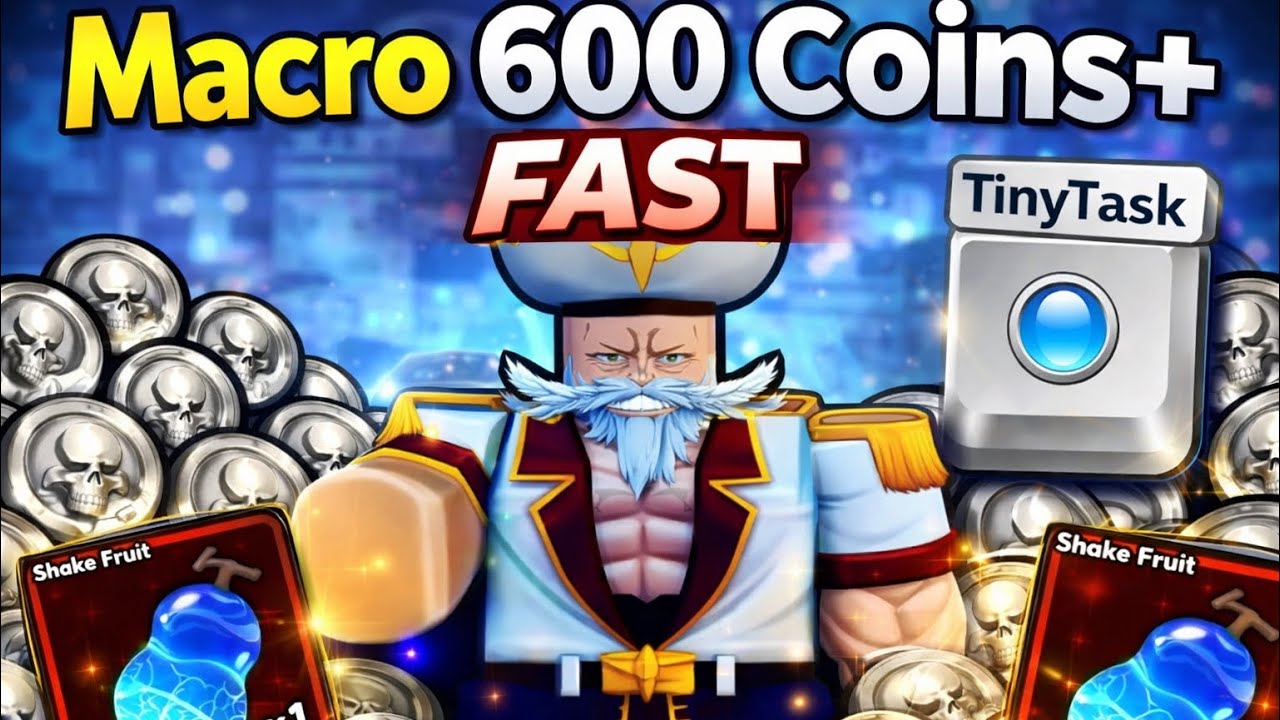 How to Macro 600 Coins *FAST* in Whitebeard Mode in Anime Vanguards (Tiny Task Tutorial)