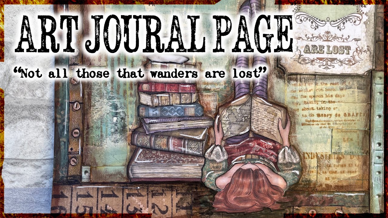 Art Journal Inspiration - music only - Stamperia “Lady Vagabond” paper