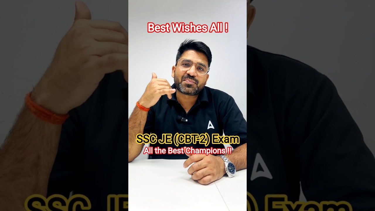 All the Best for SSC JE (CBT-2) Exam !! #sscje