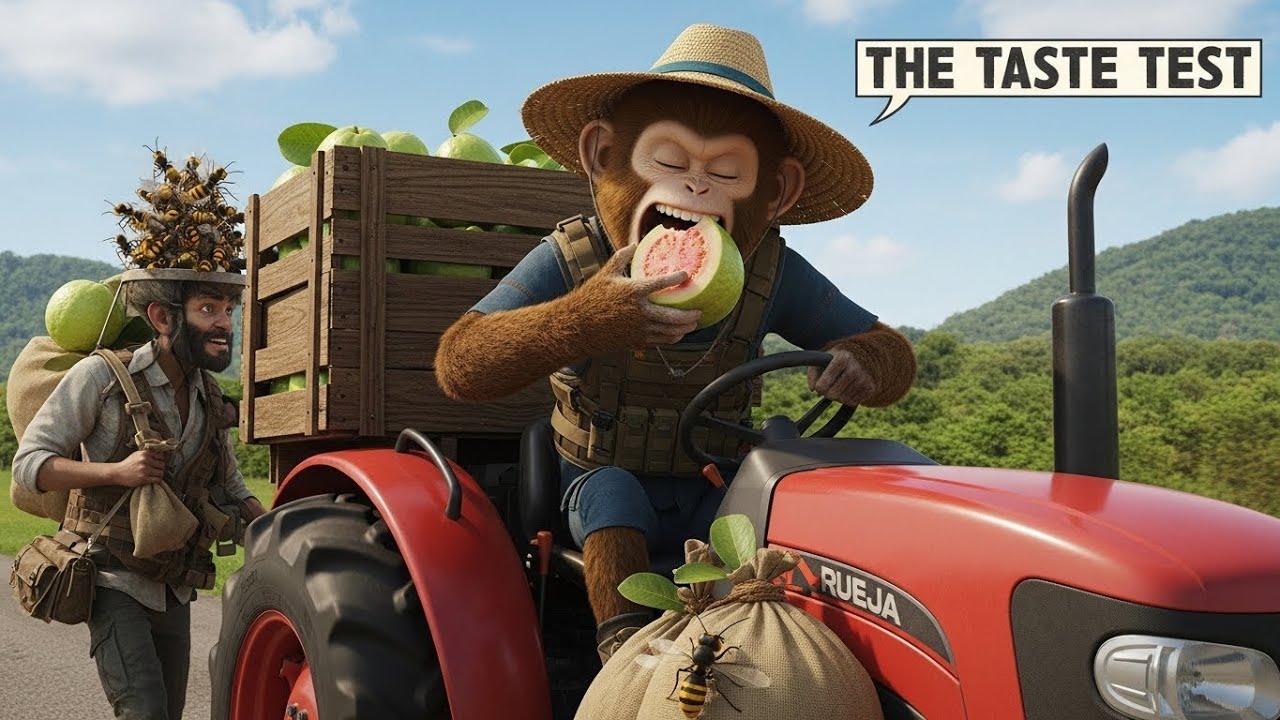 Monkey Ninja  Harvest Turns Into Chaos! He Spots a Farm Thief and Starts a Wild Chase! 🍐🚨💥 w