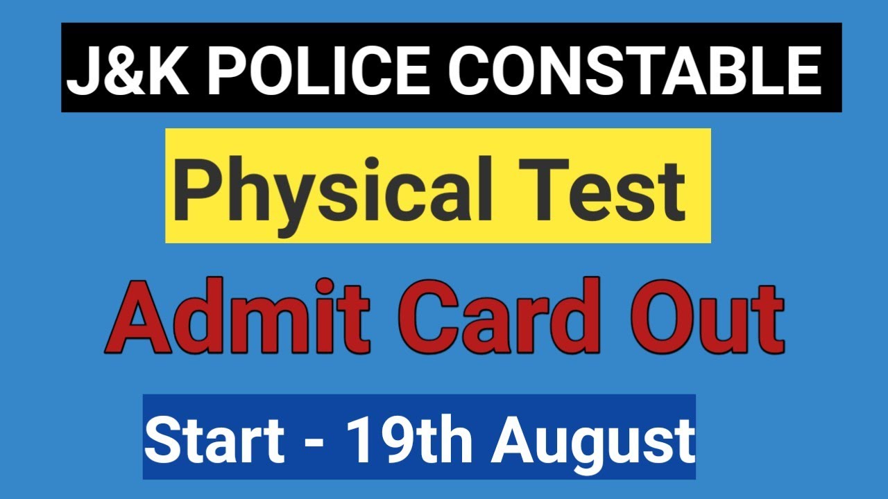 J&K Police Constable pet/pst Admit Card Out| How to download |ESM|GORKHA Community|Bot tribe|Kashmir