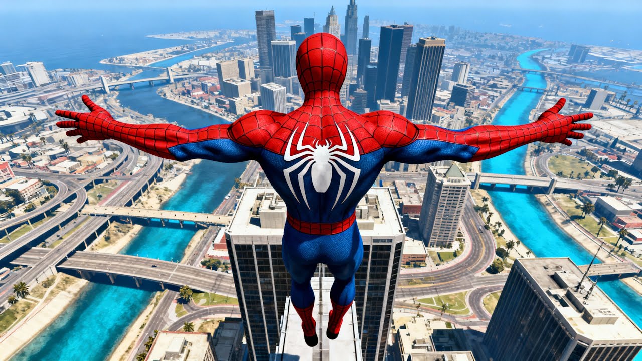 GTA 5 Spider-Man Ragdoll Fails 😱 Crazy Jumps & Brutal Falls | Euphoria Physics
