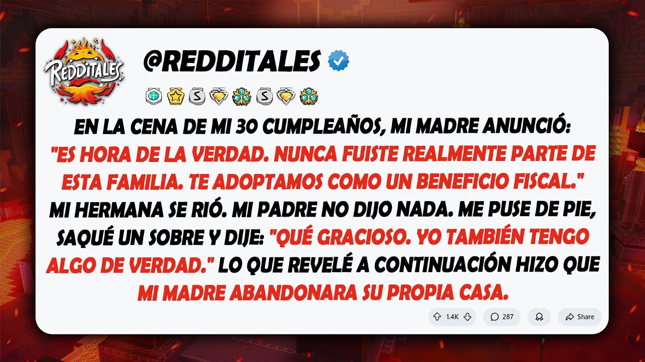 Mi madre anunció que fui adoptada por beneficios fiscales en mi fiesta de cumpleaños...