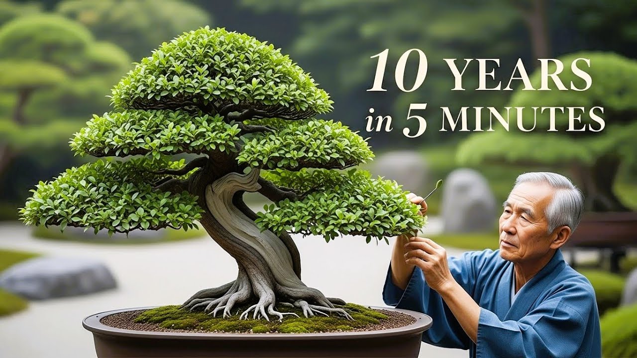Fukien Tea Bonsai Growth – 10 Years in 5 Minutes | Masterpiece Bonsai Journey