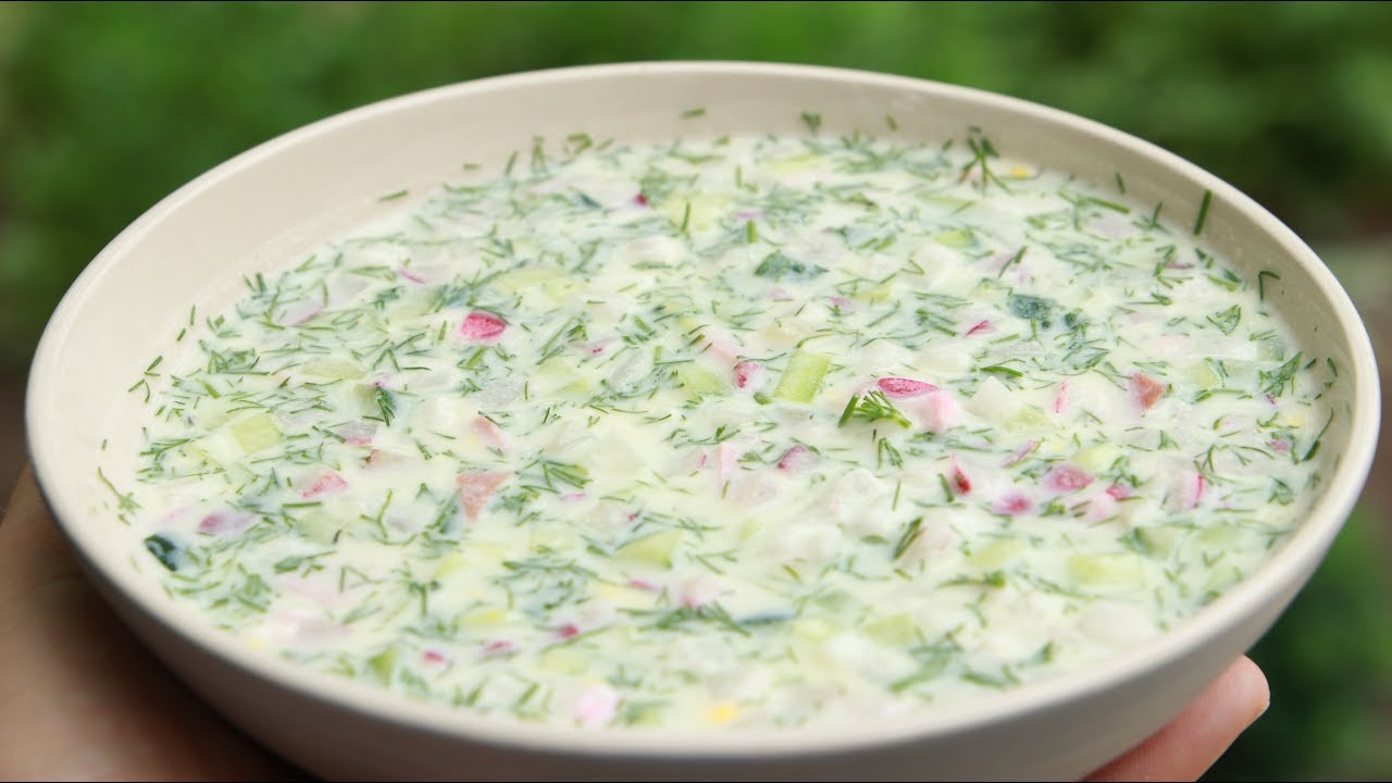 Запомните этот рецепт! Очень вкусненькая ОКРОШКА на кефире.