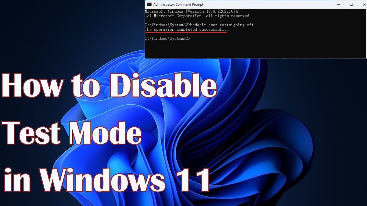 Как отключить тестовый режим в Windows 11