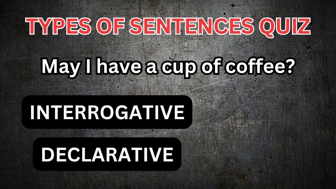 Types of Sentences Quiz | Kinds of sentences quiz | Types of sentences in English Grammar