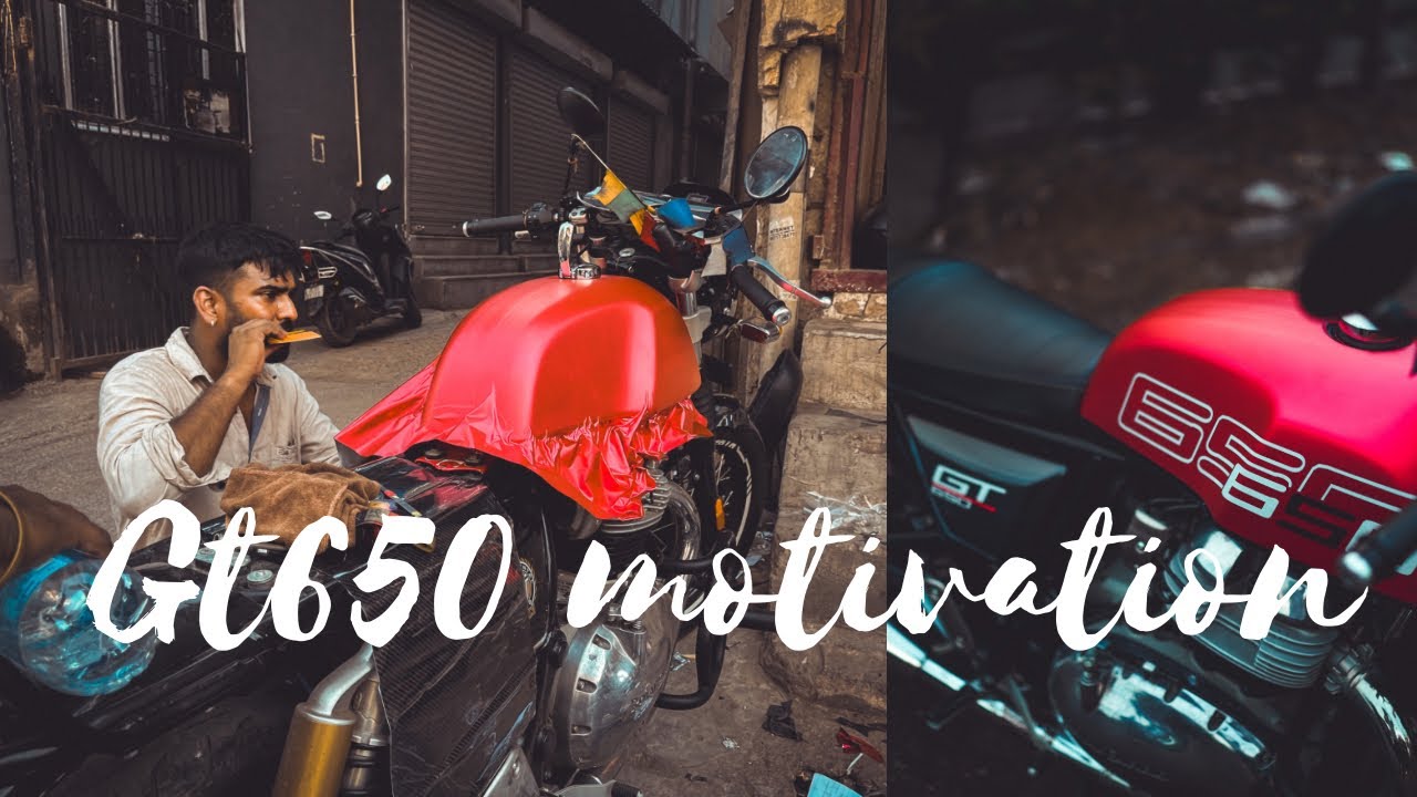 Wrap of continental Gt 650 tank colour change Modification wrapping & modifications #colour
