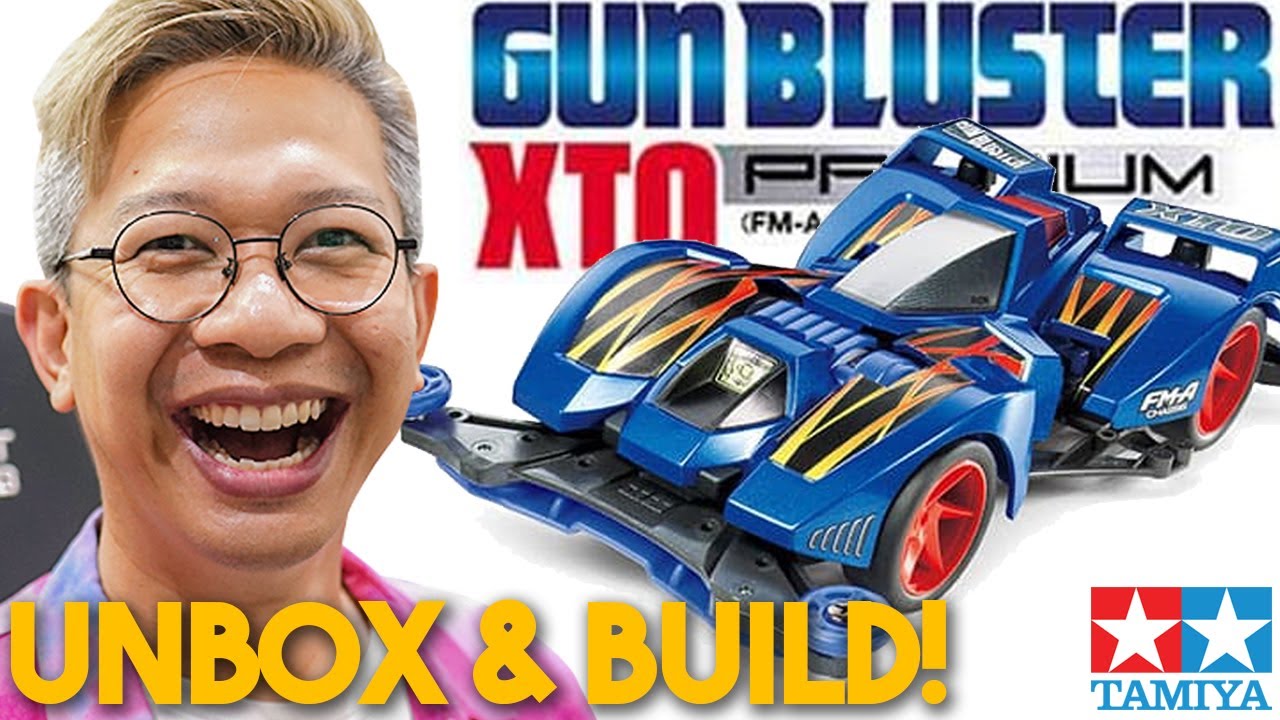 UNBOXING & BUILD GUN BLUSTER XTO PREMIUM FM-A CHASSIS TAMIYA KIT!!